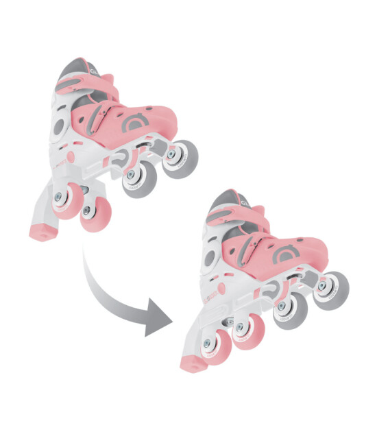 Globber 2in1 Paten XS/S - Pastel Pembe