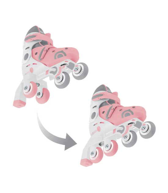 Globber 2in1 Paten S/M - Pastel Pembe