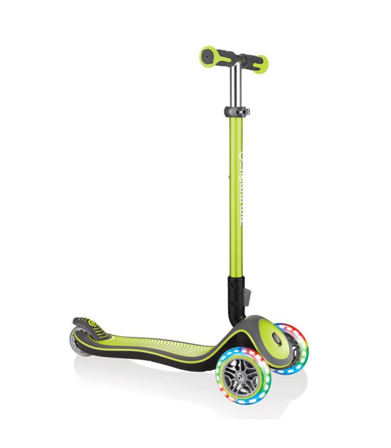 Globber Elite Deluxe Işıklı Scooter // Yeşil