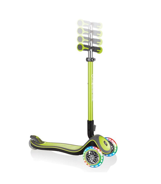 Globber Elite Deluxe Işıklı Scooter // Yeşil