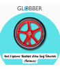 Globber 4in1 Explorer Bisiklet Yedek Parça // Arka Sağ Tekerlek (Kırmızı)