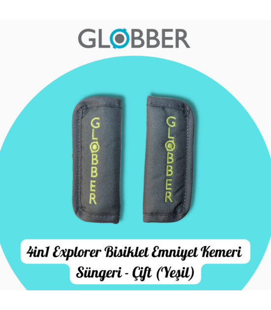 Globber 4in1 Explorer Bisiklet Yedek Parça // Çift Emniyet Kemeri Süngeri (Yeşil)