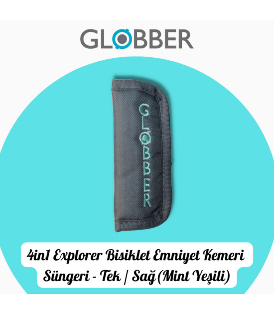 Globber 4in1 Explorer Bisiklet Yedek Parça // Tek Emniyet Kemeri Süngeri (Mint Yeşili)