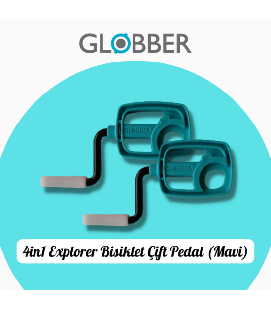 Globber 4in1 Explorer Bisiklet Yedek Par&ccedil;a // &Ccedil;ift Pedal (Mavi)