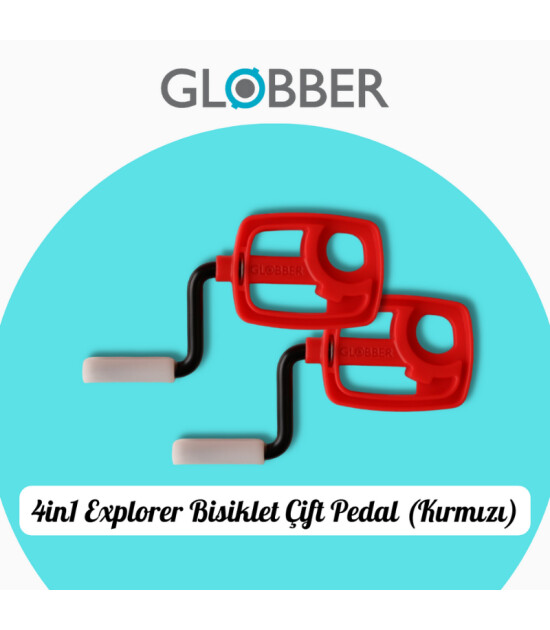 Globber Explorer Trike 4in1 Yedek Parça Çocuk Bisikleti // Çift Pedal - Red