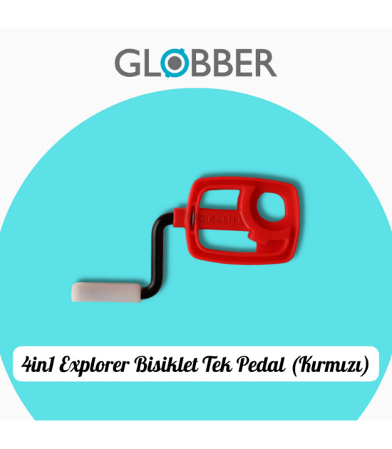 Globber 4in1 Explorer Bisiklet Yedek Parça // Tek Pedal (Kırmızı)