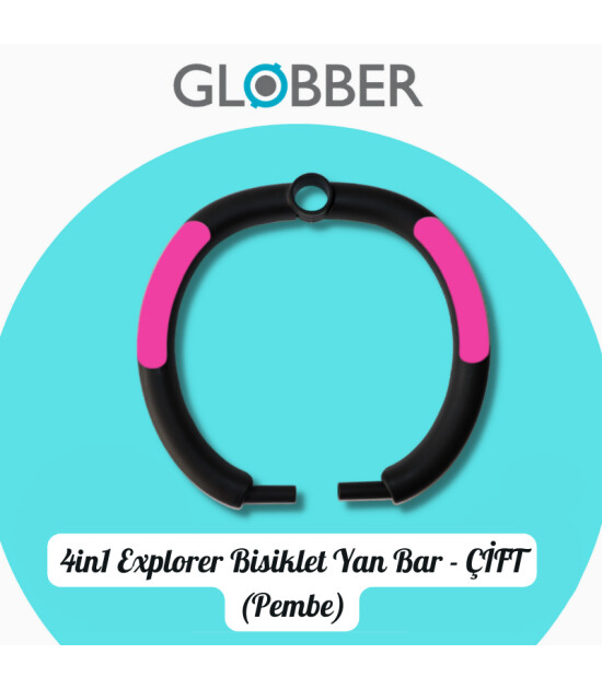 Globber Explorer Trike 4in1 Yedek Parça Çocuk Bisikleti // Çift Yan Bar - Pink