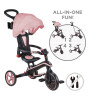 Globber Explorer 4in1 Katlanabilir Bisiklet // Pastel Pembe