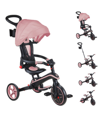 Globber Explorer 4in1 Katlanabilir Bisiklet // Pastel Pembe