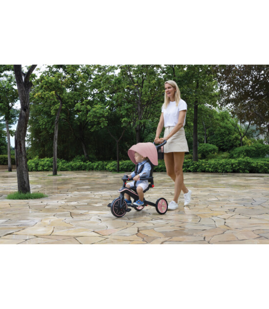 Globber Explorer 4in1 Katlanabilir Bisiklet // Pastel Pembe