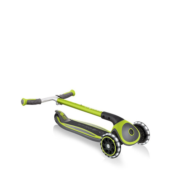 Globber Master Işıklı Katlanabilir Scooter // Yeşil