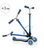 Globber Elite Deluxe Full Işıklı Scooter // Mavi