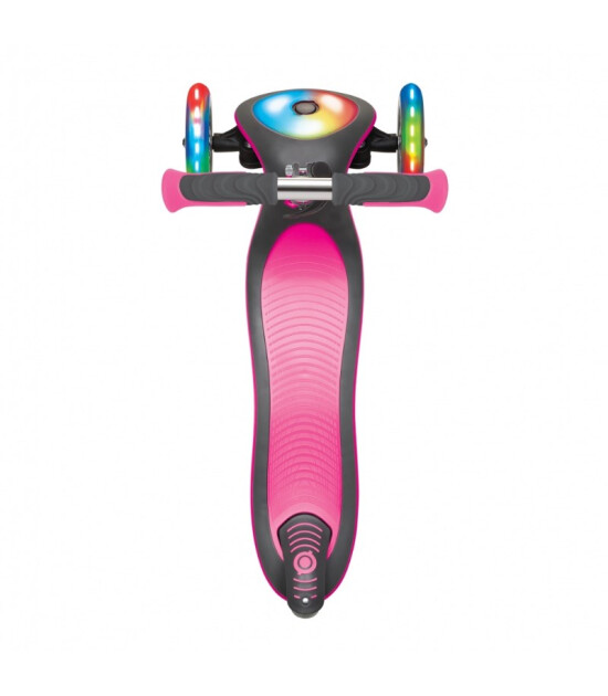 Globber Elite Işıklı ve Katlanabilir Scooter // Pembe