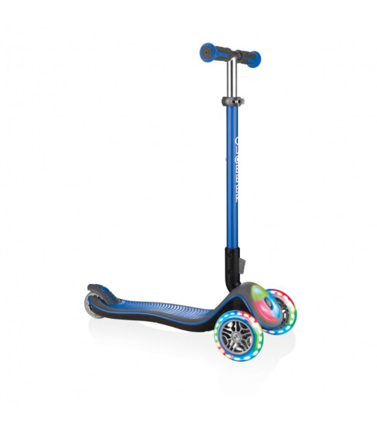 Globber Elite Işıklı ve Katlanabilir Scooter // Lacivert