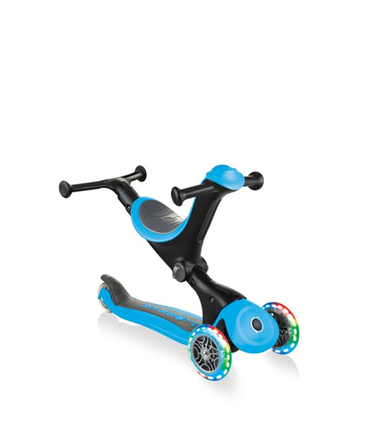 Globber Go Up Deluxe Işıklı Teker Scooter // Mavi