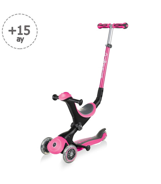 Globber Go Up Deluxe Scooter // Pembe