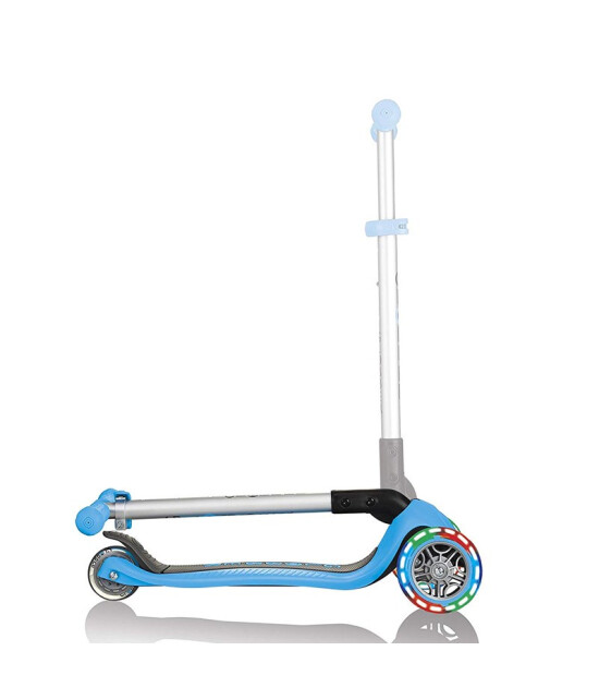 Globber Primo Katlanabilir Işıklı Scooter // Mavi