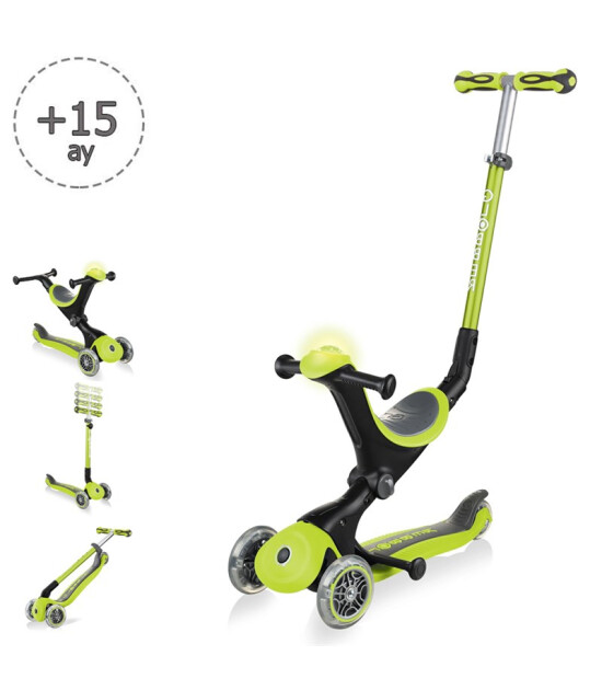 Globber Go Up Deluxe Play Scooter // Yeşil