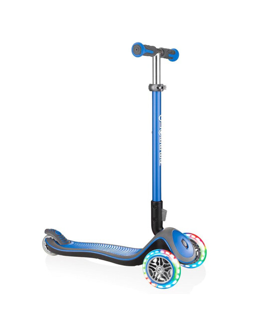 Globber Elite Deluxe Işıklı Scooter // Lacivert