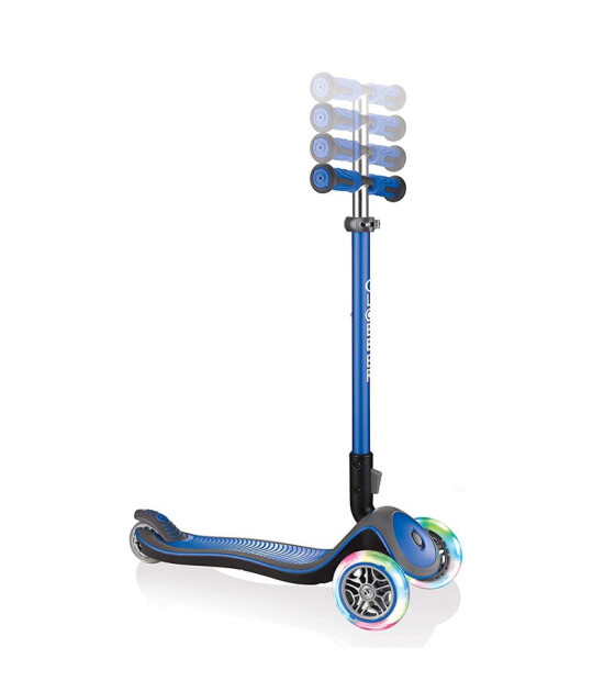 Globber Elite Deluxe Işıklı Scooter // Lacivert