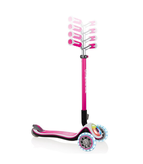 Globber Elite Deluxe Full Işıklı Scooter // Pembe
