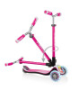 Globber Elite DeluxeFull Işıklı Scooter // Pembe