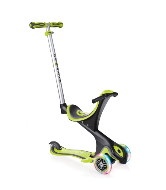 Globber Evo Comfort Işıklı Scooter // Yeşil