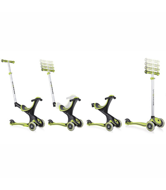 Globber Evo Comfort Işıklı Scooter // Yeşil