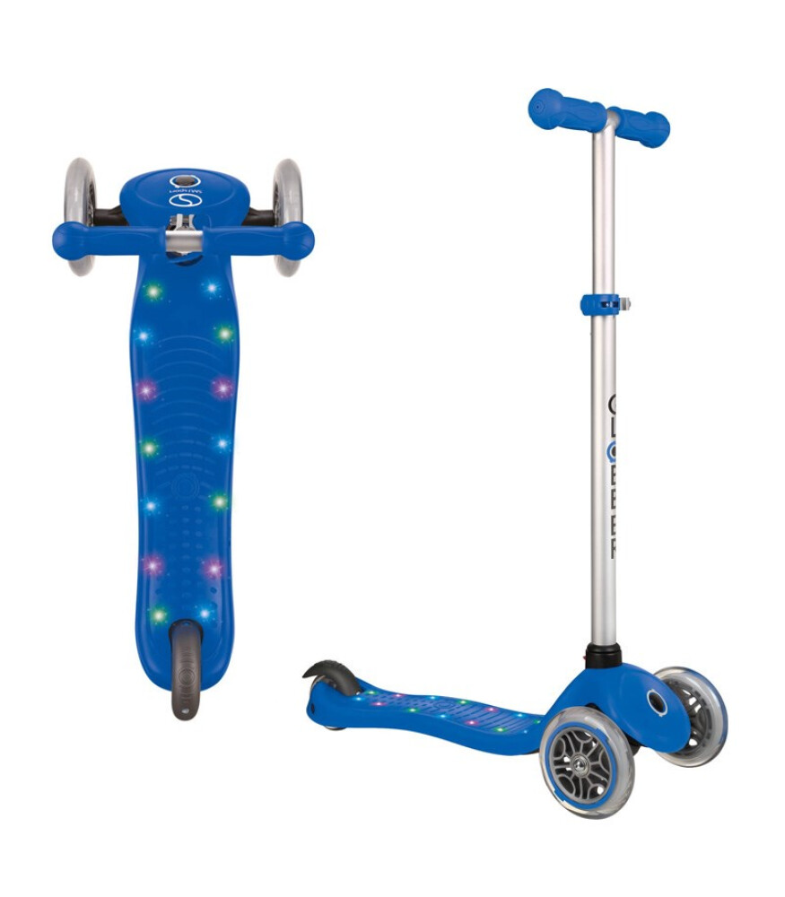 Globber Primo Star Işıklı Scooter // Lacivert Keyif Bebesi