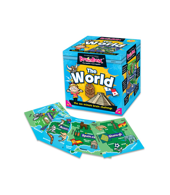 Green Board Games BrainBox The World  - İngilizce