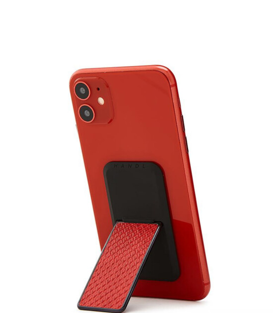 HANDLstick Stand Özellikli Telefon Tutucu // Animal - Red Snake Skin