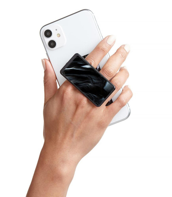 HANDLstick Stand &Ouml;zellikli Telefon Tutucu // Black Marble