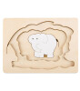 Hape Elephants Katmanlı Ahşap Puzzle