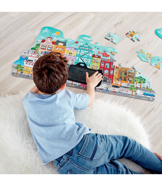 Hape Puzzle // Hareketli Şehir (50 Parça)