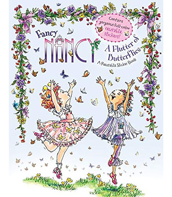 Harper Collins Fancy Nancy : A Flutter of Butterflies Reusable Sticker Book