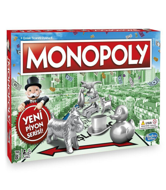 Hasbro Monopoly Yeni Piyon Serisi Kutu Oyunu                            