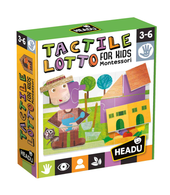 Headu Tactile Montessori Lotto For Kids