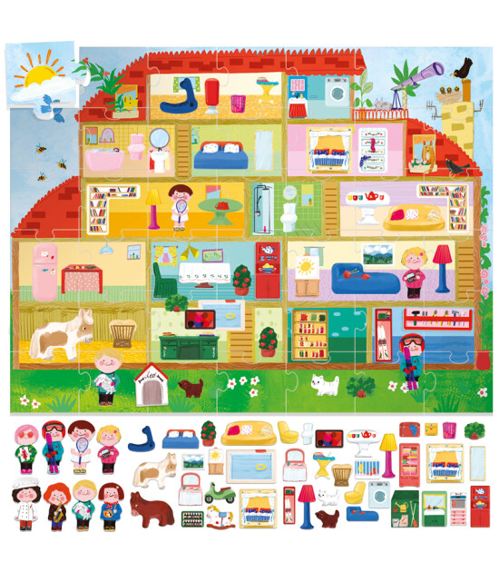 Headu Giant Playset Puzzle (42 Parça) // The Doll House