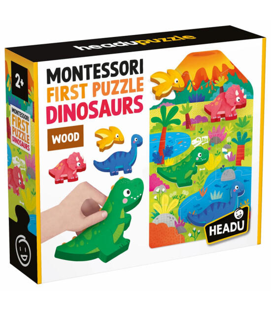 Headu MONTESSORI MY FIRST PUZZLE DINOSAURS