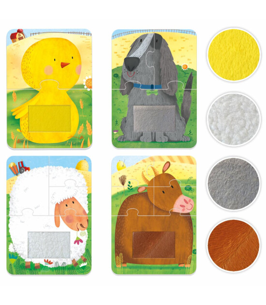 Headu 4 TACTILE PUZZLE FARM (+2 YAŞ)
