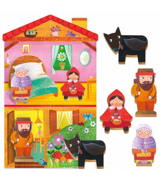 Headu MONTESSORI FIRST PUZZLE LITTLE RED RIDING HOOD