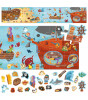 Headu PUZZLE + STICKERS THE PIRATES (+3 YAŞ)