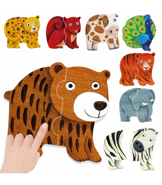 Headu FIRST ANIMAL PUZZLES (2-4 YAŞ)