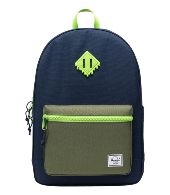 Herschel Heritage™ Youth Backpack Sırt Çantası // Navy - Neon Green