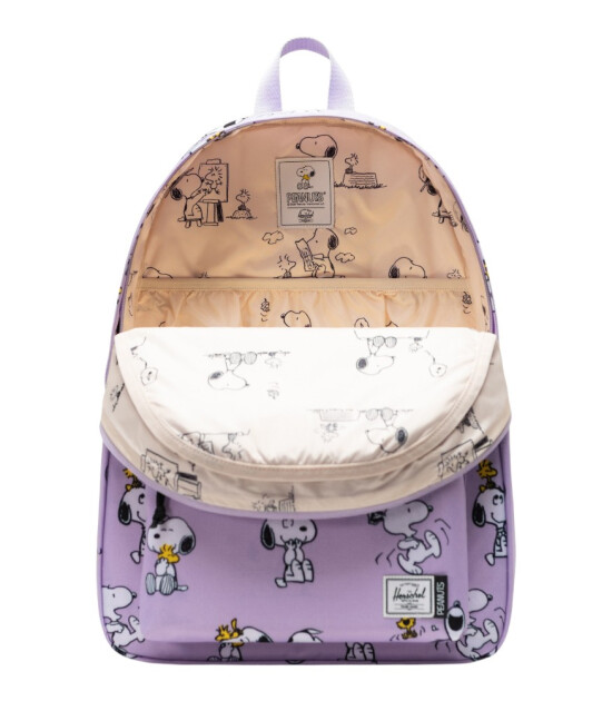 Herschel X Peanuts Classic XL Sırt &Ccedil;antası // Snoopy and Woodstock Pastel Lilac (30 L)