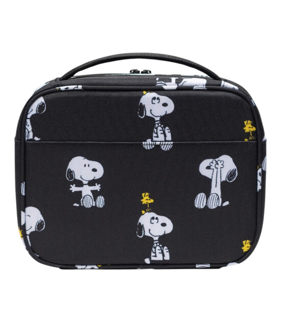 Herschel X Peanuts Pop Quiz Termal &Ccedil;anta // Snoopy and Woodstock Black