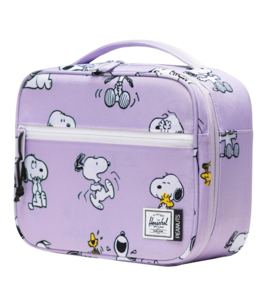 Herschel X Peanuts Pop Quiz Termal &Ccedil;anta // Snoopy and Woodstock Pastel Lilac