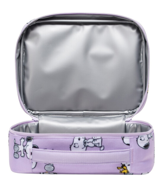 Herschel X Peanuts Pop Quiz Termal &Ccedil;anta // Snoopy and Woodstock Pastel Lilac