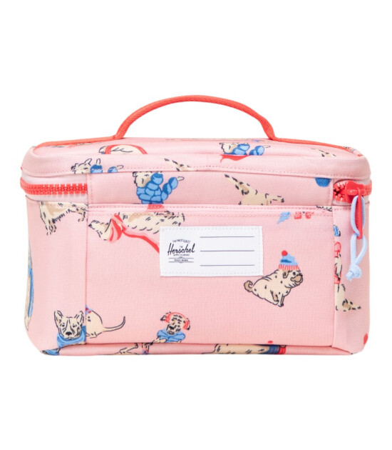 Herschel Heritage Beslenme &Ccedil;antası // K&ouml;pek Desenli - Pembe