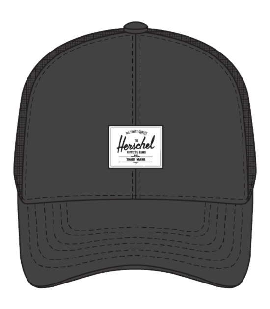 Herschel Whaler Cotton Mesh Cap Şapka // Black